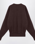 Saint Laurent Taupe coloured plush cotton sweatshirt