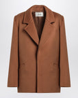 Saint Laurent Camel wool short coat