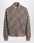 Burberry Check pattern zipped cardigan