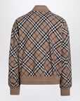 Burberry Check pattern zipped cardigan