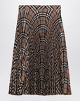 Burberry Check pattern pleated skirt