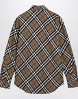 Burberry Beige Check Cotton Shirt