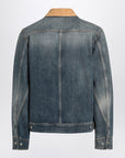 Alexander McQueen Denim jacket with suede collar