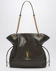 Saint Laurent Brown leather shopping bag Jamie