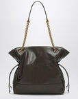 Saint Laurent Brown leather shopping bag Jamie