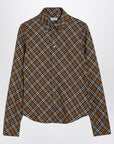Burberry Oxid-coloured Check cotton shirt