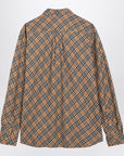 Burberry Beige button-down shirt with Check pattern