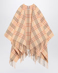 Burberry Check pattern wool and cashmere cape