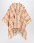 Burberry Check pattern wool and cashmere cape