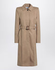 Alexander McQueen Beige trench coat with belt
