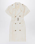 Burberry Ivory trench dress in viscose
