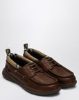 Burberry Brown Loafers with Check Trim