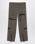 Burberry Cargo pants check pattern in silk blend