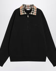 Burberry Half-zip sweatshirt black in cotton