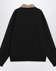Burberry Half-zip sweatshirt black in cotton