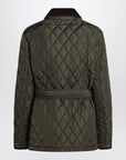 Burberry Dark green quilted nylon jacket