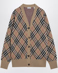 Burberry Wool and mohair blend check cardigan