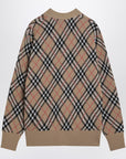 Burberry Wool and mohair blend check cardigan