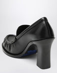 Burberry Cadet black leather loafers with heel