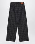 Burberry Indigo jeans in Check pattern denim