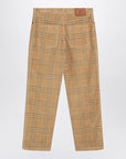 Burberry Sand-coloured check corduroy trousers