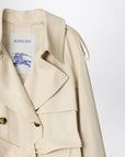 Burberry Light beige cotton Fitzrovia trench coat