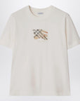 Burberry White T-shirt with EKD