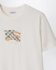 Burberry White T-shirt with EKD