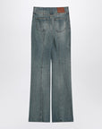 Alexander McQueen Flared jeans with turn-ups at the waist