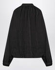 Balenciaga Black satin blouse with bow