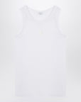 Alexander McQueen White cotton tank top