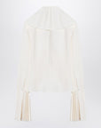 Alexander McQueen Ivory pleated blouse