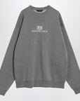 Balenciaga Grey cotton sweater with logo