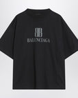 Balenciaga Faded black Nano BB Medium Fit T-shirt