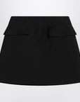 Alexander McQueen Black wool mini skirt