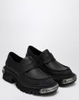 Balenciaga Black leather Tractor loafers