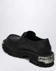 Balenciaga Black leather Tractor loafers
