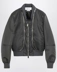 Alexander McQueen Grey zipped bomber jacket
