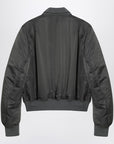 Alexander McQueen Grey zipped bomber jacket