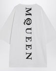 Alexander McQueen White oversized t-shirt with logo
