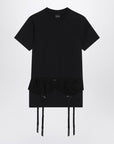 Balenciaga Black jersey stretch lingerie T-shirt
