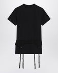 Balenciaga Black jersey stretch lingerie T-shirt