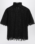 Alexander McQueen Black spiderweb lace top