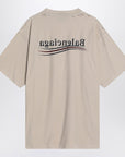 Balenciaga Political Campaign T-shirt beige with distressed details