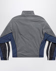 Balenciaga Black/navy/grey 50/50 technical fabric tracksuit jacket