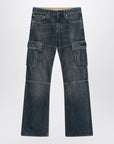 Balenciaga Blue Cargo Regular jeans with a faded effect