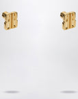 Balenciaga Nano XS gold Stud Earrings