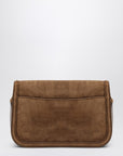 Saint Laurent Borsa Solferino medium in suede Caramel Cognac