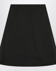 Alexander McQueen Flared black skirt in silk blend