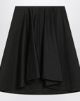 Alexander McQueen Flared black skirt in silk blend